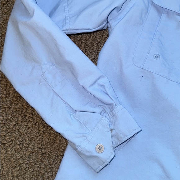 Columbia Boys PFG Bahama Long Sleeve Shirt sky blue size medium (10/12) NWOT - Picture 3 of 5